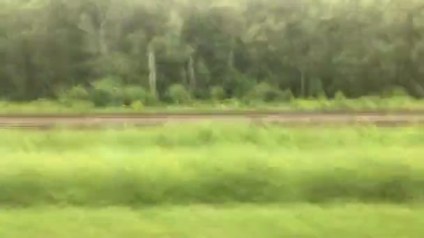 Time Lapse Bus Which Running Montreal Quebec City — Stock Video