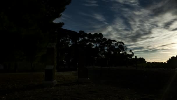 Nascer Sol Timelapse Uma Capela — Vídeo de Stock