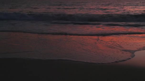 Las Olas Estrellan Atardecer Atardecer Sobre Océano Perth Australia Occidental — Vídeos de Stock