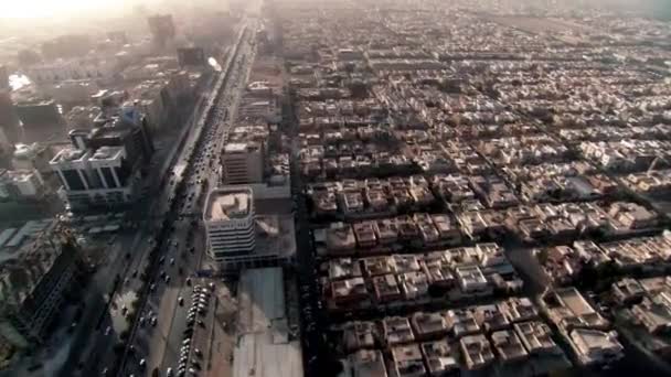 城市直升机鸟瞰镜头 — 图库视频影像