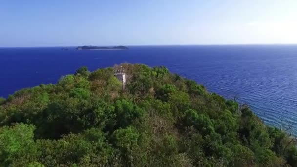 Montagna Oceanica Dalla Spiaggia — Video Stock