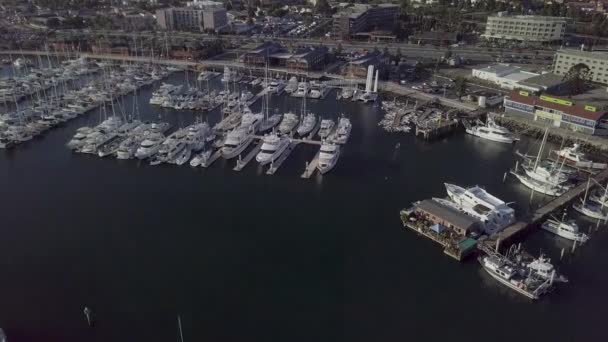 Shelter Cove Marina San Diego Califórnia — Vídeo de Stock
