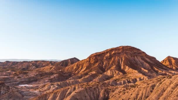 Ombre Desertiche Che Muovono Calar Del Sole — Video Stock