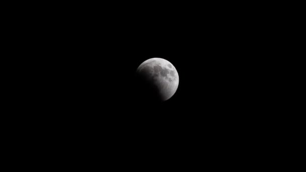 Luna Sangre Eclipse Lunar Julio 2018 Timelapse — Vídeo de stock