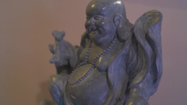 Egy Szökőkút Buddha Dekoráció — Stock videók