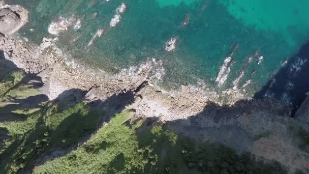 Bezpilotní Letecké Záběry Pobřeží — Stock video