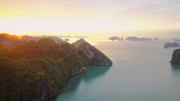 Aerial View Halongbay — Stock Video