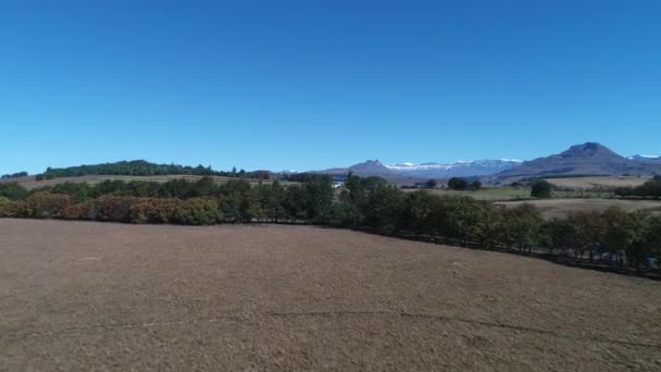 Snow Capped Mountains Daytime — Stock Video