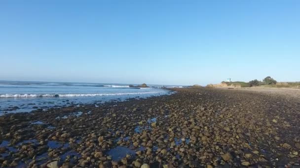 Vista Bassa Sull Oceano California — Video Stock