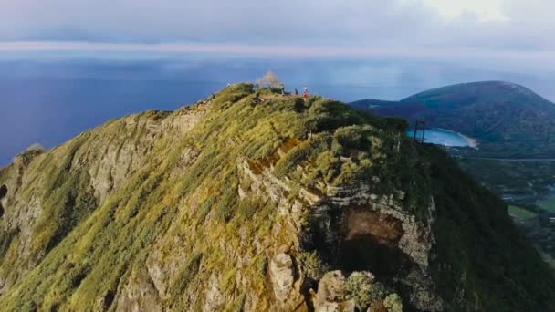 Luchtbeelden Van Koko Head Crater Oahu Hawaii — Stockvideo