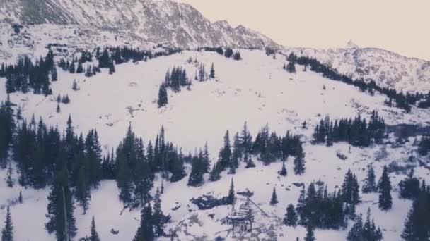 Luchtfoto Natuurlijk Uitzicht Bergen Vanuit Colorado — Stockvideo