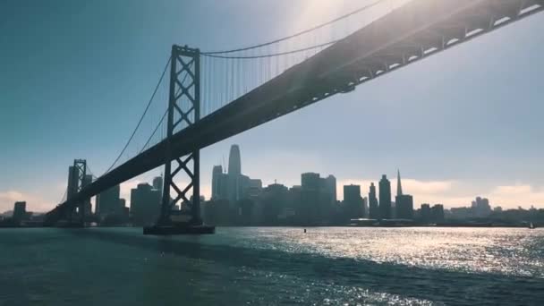 San Francisco Skyline Metraje Del Día — Vídeo de stock