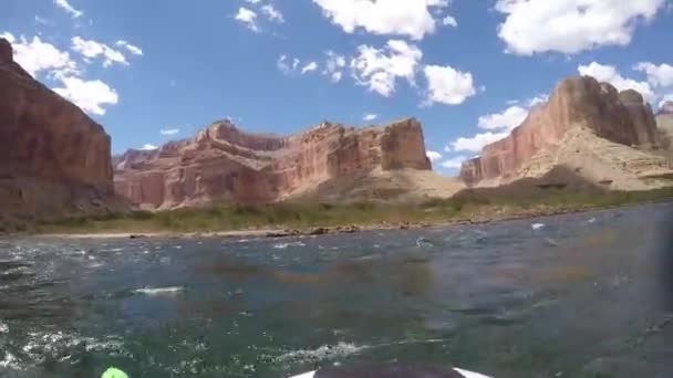 Epic Τοπίο Πλάνο Των Όμορφων Βουνών Grand Canyon Από Την — Αρχείο Βίντεο