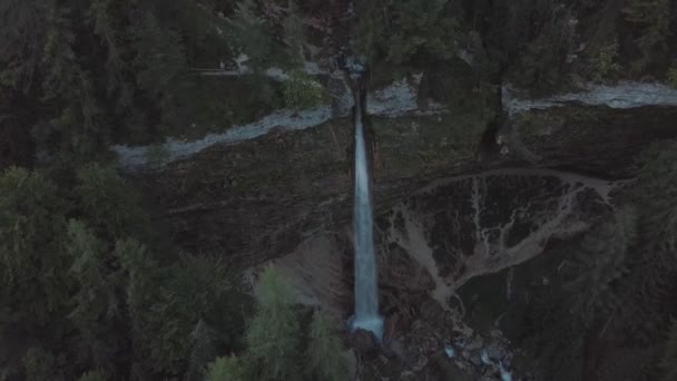 Cascadas Eslovenia Llamadas Pericnik Falls Cascada Doble — Vídeos de Stock