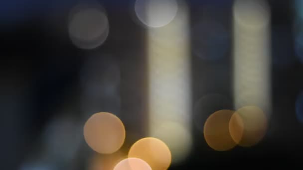 博凯夜灯在城市 — 图库视频影像