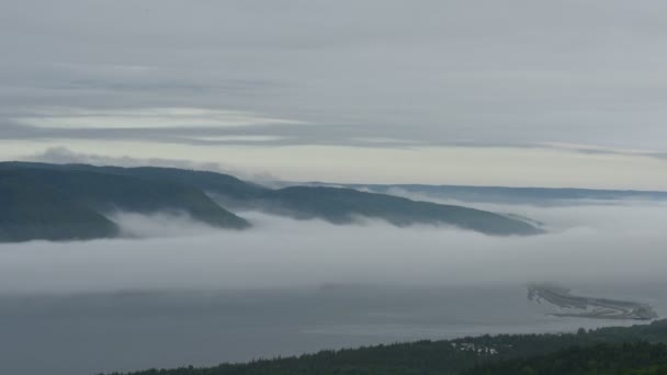 Cape Breton Nova Scotia Kanada Wolken Rollen — Stockvideo