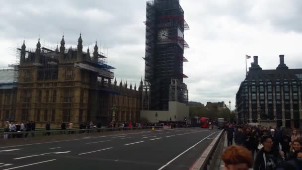 Big Ben Londen Aanbouw — Stockvideo