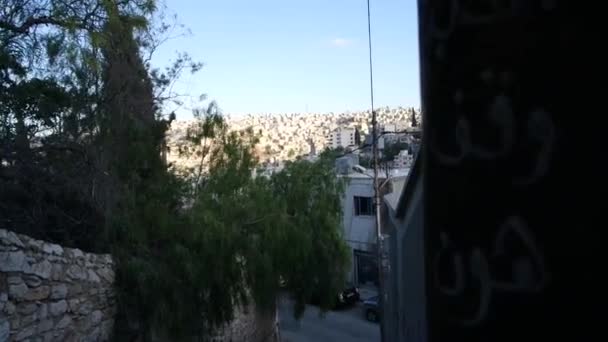 Вид Лестницы Центре Аммана — стоковое видео