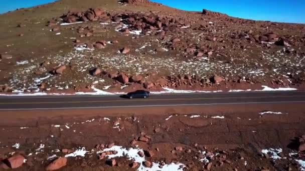 Natürliche Bergsicht Aus Der Luft Von Colorado — Stockvideo