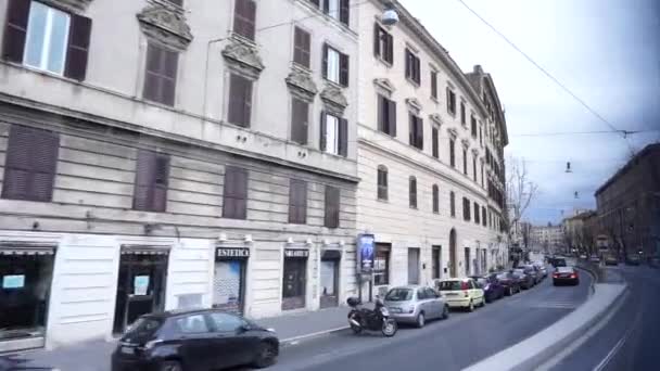 Kör Runt Rom Italien — Stockvideo