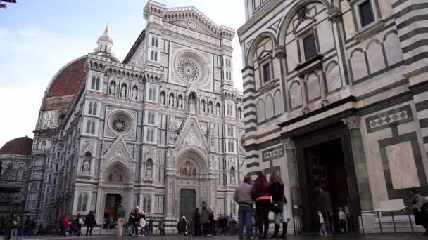 Vista Catedral Del Duomo Florencia — Vídeo de stock