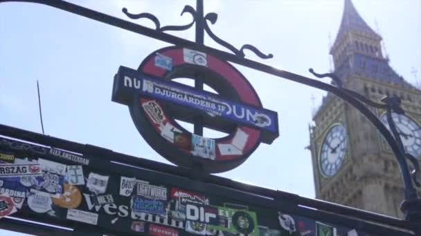 Big Ben Στο Λονδίνο — Αρχείο Βίντεο