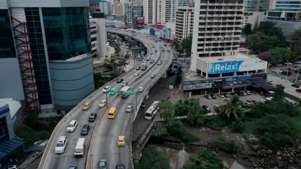 Traffico Nella Città Panama — Video Stock