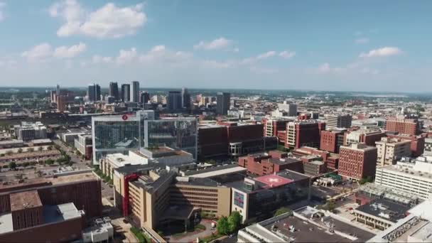 Downtown Birmingham Alabama Tagsüber Filmmaterial — Stockvideo