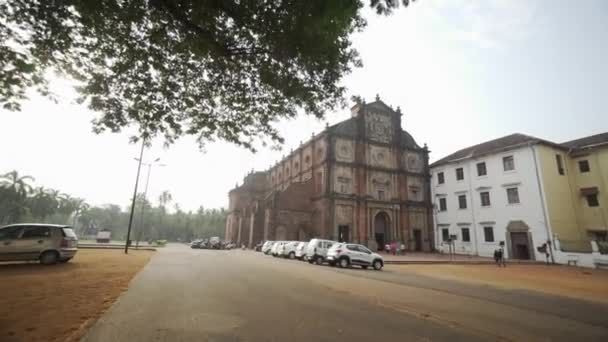 Vieja Iglesia Pública Goa — Vídeos de Stock