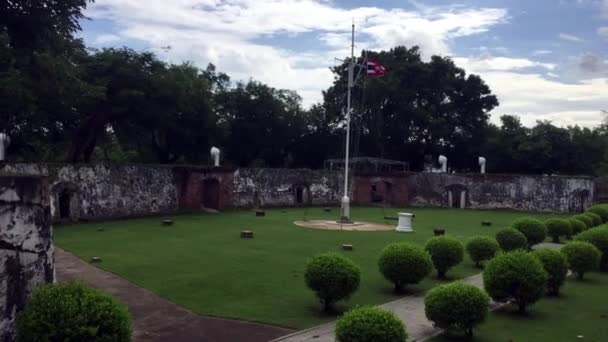 Reisen Thailand Phi Sua Samut Fort Geschützstellungen — Stockvideo