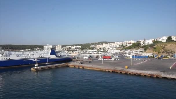 Porto Rafina Grécia Filmagem Dia — Vídeo de Stock