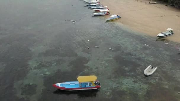 Paisagem Praia Cima Vista Drone — Vídeo de Stock