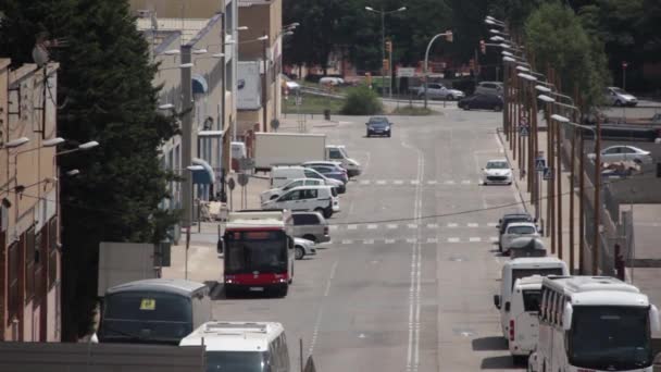 バルセロナのIa通りを通過する車 — ストック動画