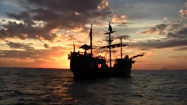 Santa Maria Pôr Sol Caribe — Vídeo de Stock