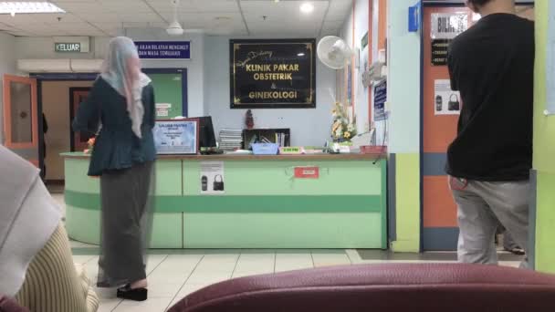 Departamento Obstetricia Ginecología Hospital General Melaka Malasia — Vídeos de Stock