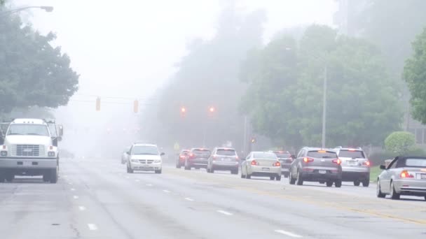 Foggy Matin Trajet Columbus Ohio — Video