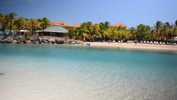 Hemmingway Beach Curacao — Video Stock