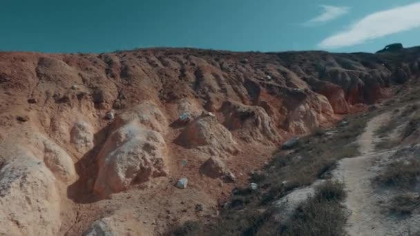 Pan Sobre Desfiladeiro Perto Lago Baikal — Vídeo de Stock