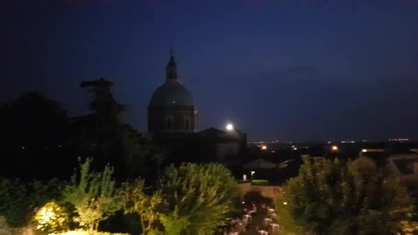 Riprese Una Bella Chiesa Una Vecchia Torre Della Prigione Del — Video Stock