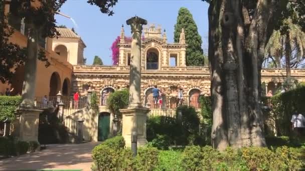 스페인 세빌랴에 카사르의 — 비디오