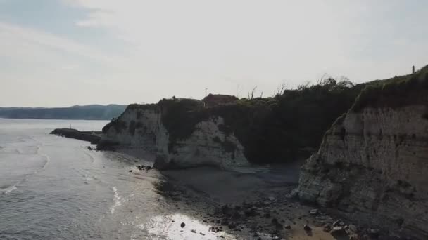 Drone Shot Una Playa Japón — Vídeos de Stock