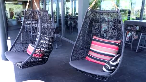 Sillones Oscilantes Resort México — Vídeos de Stock