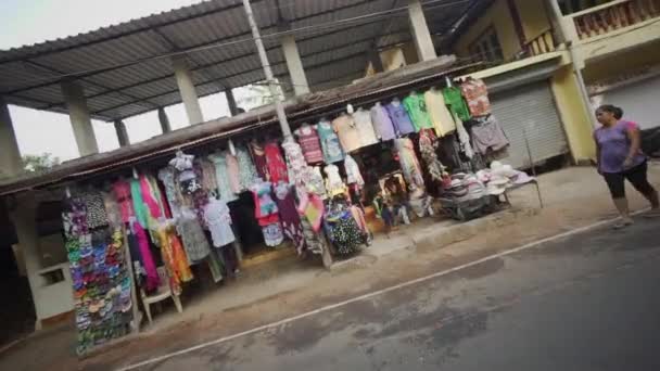 Boutique Junto Carretera Goa — Vídeo de stock