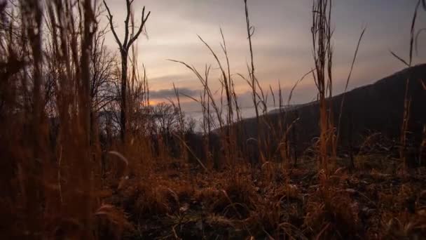 Timelapse Alba Una Delle Famose Autostrade Panoramiche Dell Arkansas — Video Stock