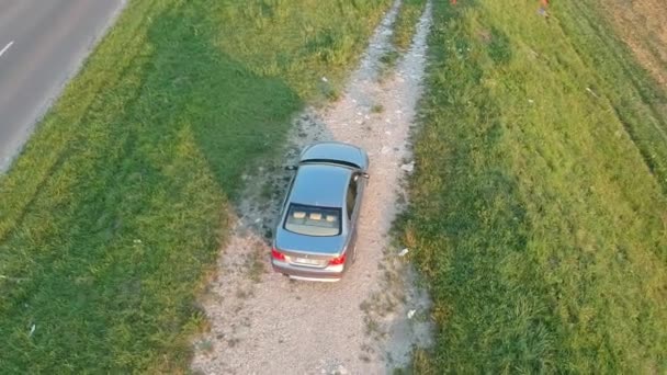 Luchtfoto Van Een Bmw Serie E605 Uit 2006 — Stockvideo