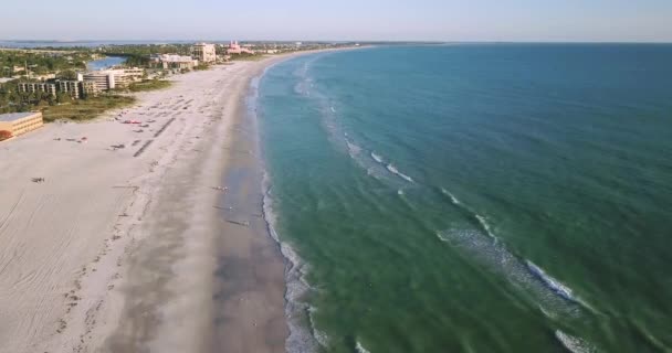 Veduta Reale Della Spiaggia Saint Pete — Video Stock