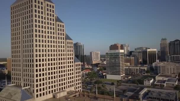 Revelando Centro Cidade Edifícios — Vídeo de Stock