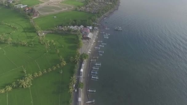 Penimbangan Vedere Plajă Singaraja Bali Nord — Videoclip de stoc