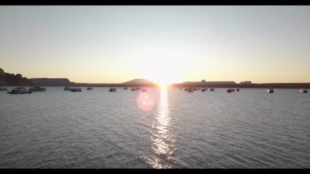 Vista Aérea Lago — Vídeo de Stock