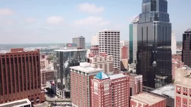 Fugle Øje Udsigt Centrum Kansas City – Stock-video